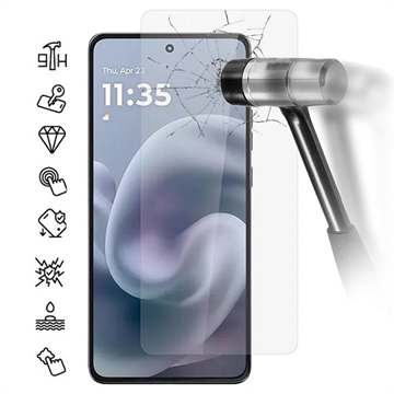 Protector de ecran din sticlă călită Motorola Moto G86 Power - 9H - Case Friendly - Transparent