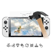 Protector de ecran din sticla securizata Nintendo Switch OLED - Case Friendly - Transparent