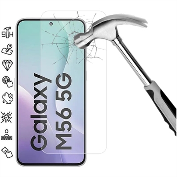 Protector de ecran din sticlă călită Samsung Galaxy M56 - 9H - Case Friendly - Transparent