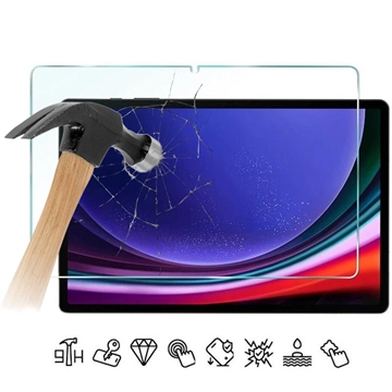 Protector de ecran din sticla securizata Samsung Galaxy Tab S9 FE+ - Case Friendly - Transparent