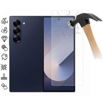 Protector de ecran din sticlă călită Samsung Galaxy Z Fold7 - 9H - Case Friendly - Transparent