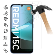 Protector de ecran din sticlă călită Xiaomi Redmi 15C - 9H - Case Friendly - Transparent