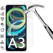 Protector de ecran din sticla securizata Xiaomi Redmi A3 - Case Friendly - Transparent