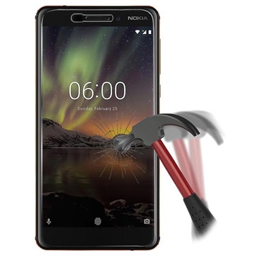 Protector de ecran din sticla securizata Nokia 6.1 - 9H, 0,3 mm - transparent