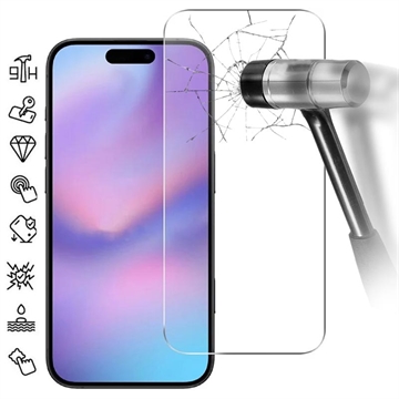 Protector de ecran din sticlă călită iPhone 17 Pro - 9H - Case Friendly - Transparent