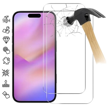 Protector de ecran din sticlă călită iPhone 17 Pro Max - 9H - Case Friendly - 2 Buc. - Transparent