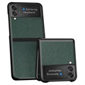 Husă Hibrid Samsung Galaxy Z Flip3 5G - Texturată - Verde