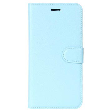 Husa portofel texturata Huawei Honor 9 - Albastru deschis