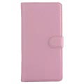 Husă portofel texturată Sony Xperia XA1 - roz