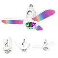 Lampă de plafon RGB pliabilă cu trei foi, cu lumină de muzică Disco Ball de cristal
