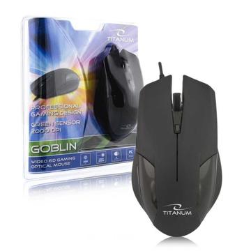 Titanum 6D Goblin Optical Wired Gaming Mouse - Negru