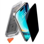 iPhone 16 Torras GlassGo Privacy Protector de ecran din sticlă temperată cu ramă Auto-Align