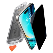iPhone 16 Pro Torras GlassGo Privacy Protector de ecran din sticlă temperată cu ramă Auto-Align