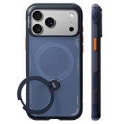 Husă MagSafe iPhone 18 Pro Max/17 Pro Max Torras Ostand Q3 Air - Albastru Închis
