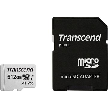 Card de memorie Transcend 300S microSDXC cu adaptor SD TS512GUSD300S-A - 512GB