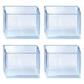 Capace transparente pentru picioare de scaun - 40x40mm - 4 buc.