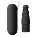 Umbrelă mini de călătorie cu 5 brațe și protecție UV - Negru