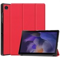 Husă Folio Tri-Fold Samsung Galaxy Tab A8 10.5 (2021) - Roșu
