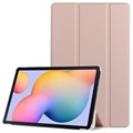 Husă Folio Samsung Galaxy Tab A7 10.4 (2020) - Tri-Fold - Auriu Roze