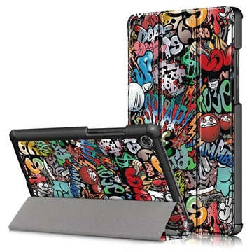 Husă Folio Lenovo Tab M8 (HD), Tab M8 (FHD) - Tri-Fold - Graffiti