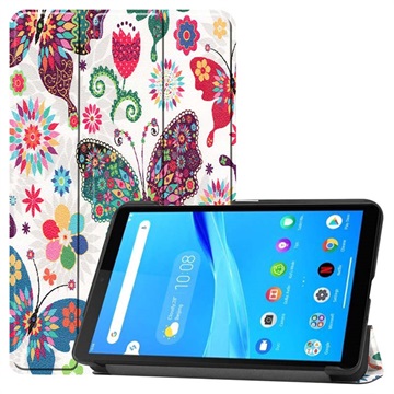 Husă Folio Lenovo Tab M7 - Tri-Fold - Fluturi / Flori