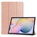 Husă Folio Samsung Galaxy Tab S7+/S8+ - Tri-Fold - Auriu Roze