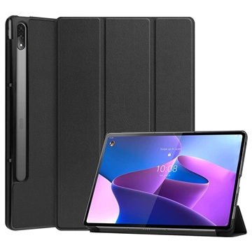 Husă Folio Smart Lenovo Tab P12 Pro - Tri-Fold - Negru