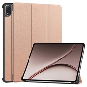 Husă Smart Folio OnePlus Pad 4/Oppo Pad 5 Pro Tri-Fold - Auriu Roze