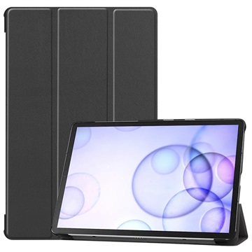 Husă Smart Folio Samsung Galaxy Tab S6 din seria Tri-Fold - neagră