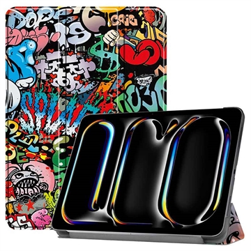 Husă Folio Smart iPad Pro 11 (2024) - Tri-Fold - Graffiti