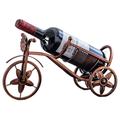 Suport de vinuri decorativ din metal în formă de triciclu
