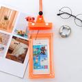 Husă universală impermeabilă Triple Seal pentru smartphone - 7.2" - portocaliu