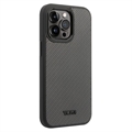 Husă Hibrid iPhone 14 Pro Max - Tumi Aluminium Carbon - Negru