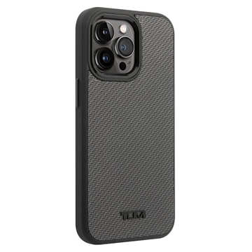 Husă Hibrid iPhone 14 Pro Max - Tumi Aluminium Carbon - Negru