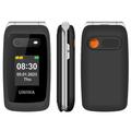 UNIWA V202T 4G Flip Telefon mobil pentru bătrâni - Limbi daneză, finlandeză, suedeză, engleză