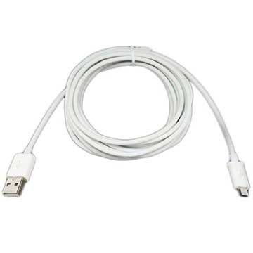 Cablu USB 2.0 / MicroUSB - 3m - Alb
