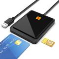 USB 2.0 Smart Cititor de carduri - SIM, ID, card bancar