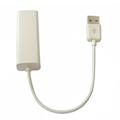 Cablu adaptor USB 2.0 la Ethernet RJ45 - alb