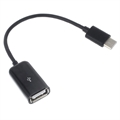 Adaptor Cablu OTG USB 3.1 Tip C / USB 2.0 - 15cm - Negru