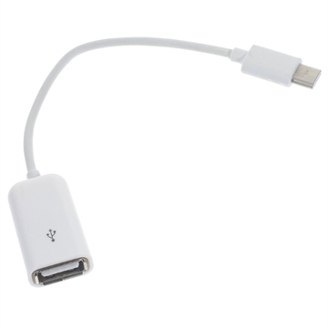 Adaptor Cablu OTG USB 3.1 Tip C / USB 2.0 - 15cm - Alb