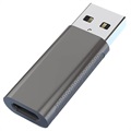 USB-A / USB-C Convertor / Adaptor OTG XQ-ZH0011 - USB 3.0 - Negru
