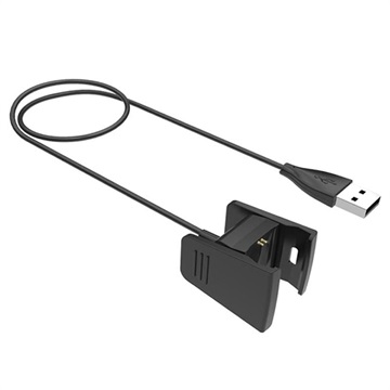 Cablu de încărcare USB pentru Fitbit Charge 2 - 0,5 m - negru