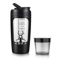 USB reîncărcabilă Electric Protein Shaker Bottle 650ml - Negru
