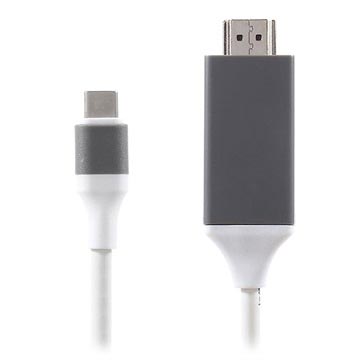 Samsung Galaxy S8, Galaxy S8+ Adaptor USB Type-C / HDMI - 2m - Alb