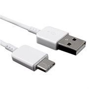 Cablu de încărcare de la USB la USB-C pentru iPhone 15 Pro/15 Pro Max/16 Pro/16 Pro Max - 1m - alb