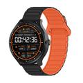 Ceas inteligent activ UWIER HR17 cu două curele și lanternă LED - negru