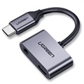 Adaptor Încărcare Și Audio USB-C Ugreen 2-În-1 - 1.5A (Ambalaj Deschis - Vrac Acceptabil) - Gri