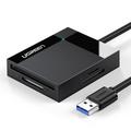 Cititor de carduri de memorie USB 3.0 4-în-1 Ugreen - SD/CF/microSD/MS - Negru