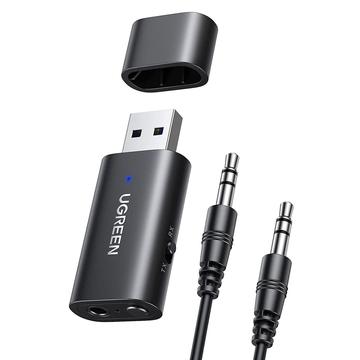 Ugreen CM523 Transmițător și receptor audio Bluetooth 5.1 2 în 1 - negru