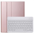 Husă cu tastatură Bluetooth ultra-subțire pentru iPad Pro 11 2022/2021/2020/2018 - Aur roz